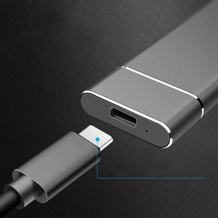 Superszybki przenośny dysk zewnętrzny EXTREMO™ o pojemności 8 TB | USB 3.1 | Typ C | Plug-and-Play | Kompatybilny ze smartfonami i konsolami | Trwała aluminiowa obudowa
