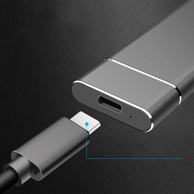 Superszybki przenośny dysk zewnętrzny EXTREMO™ o pojemności 8 TB | USB 3.1 | Typ C | Plug-and-Play | Kompatybilny ze smartfonami i konsolami | Trwała aluminiowa obudowa