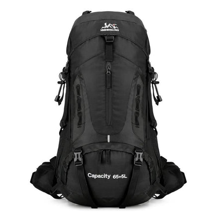 Wytrzymały pakiet wyprawowy PeakPioneer 60L | Osłona przeciwdeszczowa i ergonomiczne wsparcie | Wiele przegródek | Niezbędne w podróżach i przygodach
