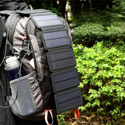 Składany Panel Słoneczny | Przenośna Ładowarka USB do Wypraw Outdoor | Moc 5V 1A | Kompaktowy i Wielofunkcyjny Design | Noustia