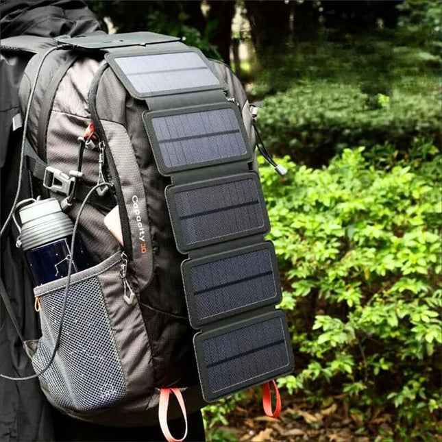Składany Panel Słoneczny | Przenośna Ładowarka USB do Wypraw Outdoor | Moc 5V 1A | Kompaktowy i Wielofunkcyjny Design | Noustia