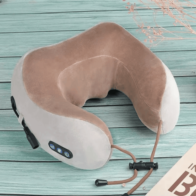 Noustia | Urządzenie do relaksu | Techniki masażu Shiatsu | Przyjazne w podróży | Ładowalne USB | Aksamit i pianka z pamięci | Uśmierzane jest dostarczane i dostarczane | Ergonomiczny kształtowy U | Lekki i przenośny