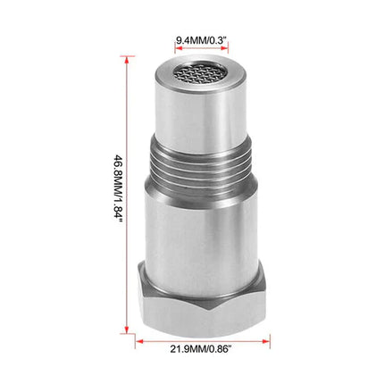 Adapter czujnika tlenu | Gwint M18x1,5 | Rozwiązanie lampki ostrzegawczej silnika | Zwiększona wydajność układu wydechowego | Uniwersalne dopasowanie | Łatwa instalacja | Stal nierdzewna | Odporny na ciepło i korozję | Pasuje do większości pojazdów