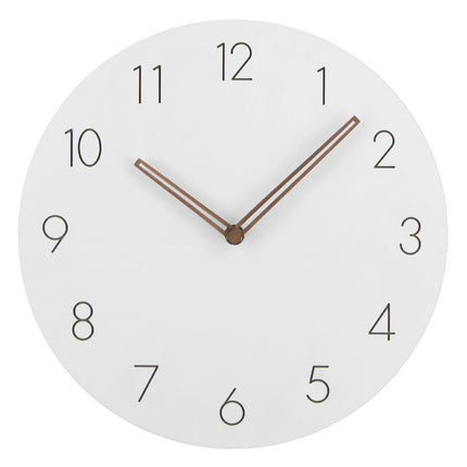 Nowoczesny minimalistyczny zegar ścienny | Elegancki, cichy zegarek do domu | Stylowy skandynawski design