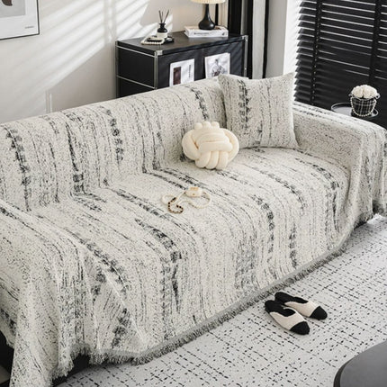 Ochraniacz na sofę Almond Crest | Tkanina szenilowa | Pełna osłona sofy | Neutralny stylowy design | Komfort wypoczynku | Chroni przed sierścią zwierząt domowych i plamami | Można prać w praktyce | Odporny na blaknięcie i pigułki