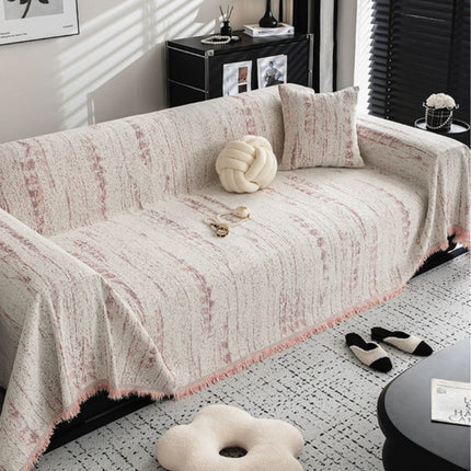 Ochraniacz na sofę Almond Crest | Tkanina szenilowa | Pełna osłona sofy | Neutralny stylowy design | Komfort wypoczynku | Chroni przed sierścią zwierząt domowych i plamami | Można prać w praktyce | Odporny na blaknięcie i pigułki