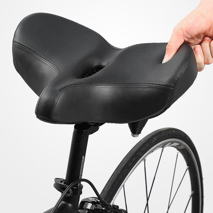 Dodatkowy komfort RideEase | Ergonomiczne siodełko rowerowe | Bardzo szeroka i oddychająca konstrukcja | Poduszka amortyzująca | Pasuje do wszystkich rowerów | Łatwa instalacja