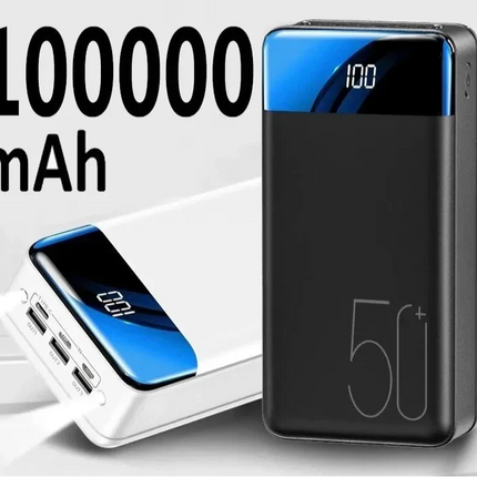 Przenośna ładowarka o dużej pojemności 100 000 mAh | Szybkie ładowanie smartfonów, tabletów i laptopów | Uniwersalna kompatybilność | Idealny do podróży i przygód na świeżym powietrzu