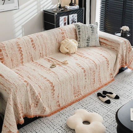 Ochraniacz na sofę Almond Crest | Tkanina szenilowa | Pełna osłona sofy | Neutralny stylowy design | Komfort wypoczynku | Chroni przed sierścią zwierząt domowych i plamami | Można prać w praktyce | Odporny na blaknięcie i pigułki