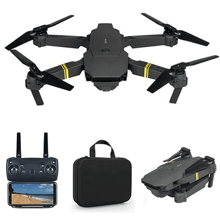 Noustia | Mini składany dron z kamerą UHD | Sterowanie smartfonem przez WiFi | Zestaw z 3 bateriami | Tryb bezgłowy | Akrobacje 3D | Powrót jednym klawiszem | genialny projekt