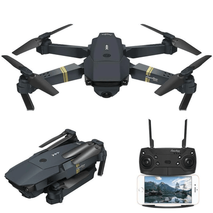 Noustia | Mini składany dron z kamerą UHD | Sterowanie smartfonem przez WiFi | Zestaw z 3 bateriami | Tryb bezgłowy | Akrobacje 3D | Powrót jednym klawiszem | genialny projekt