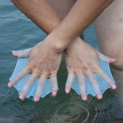 Hydrahand | Płetwy ręczne do szybkiego pływania | Wzmocnij siłę i moc | Idealny do nurkowania, snorkelingu, surfingu | Konstrukcja sieciowa zasilana wodą | Konstrukcja silikonowa | Dostępne rozmiary S, M, L