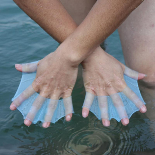 Hydrahand | Płetwy ręczne do szybkiego pływania | Wzmocnij siłę i moc | Idealny do nurkowania, snorkelingu, surfingu | Konstrukcja sieciowa zasilana wodą | Konstrukcja silikonowa | Dostępne rozmiary S, M, L