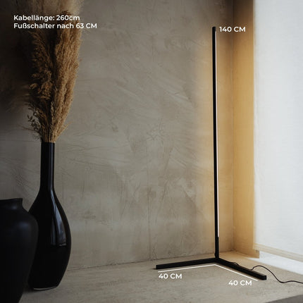 HELIOS | Elegancka lampa stojąca podłogowa | Trwała konstrukcja | Ciepła i zachęcająca atmosfera | Wszechstronne opcje stylu