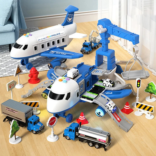 Interaktywna zabawka MegaPlane™ | Światła robocze i dźwięki | Solidna konstrukcja | Kształci koordynację i kreatywność | Akcesoria w zestawie | Zestaw dla dzieci | Lotnicza przygoda | Wiek 3+