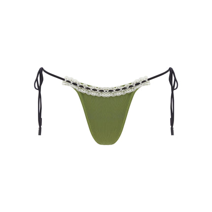Betsy Dół bikini | Bezczelne cięcie | Strona krawata | khaki | Damskie stroje kąpielowe