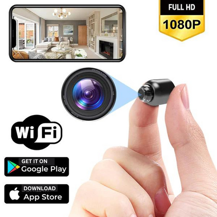 Minieye | Bezprzewodowa kamera do opieki nad dziećmi 1080p HD | Noktowizor | Wykrywanie ruchu | Obiektyw szerokokątny 160° | Długi czas pracy baterii | Dyskretny design | Zdalny dostęp | Obsługa kart SD 128 GB