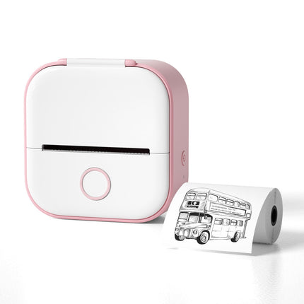 Przenośna mini drukarka Bluetooth | Drukuj zdjęcia, etykiety i notatki, gdziekolwiek jesteś | Technologia bez atramentu | Przyklejony podkład | Integracja mobilna z iOS i Androidem | Kompaktowy i ładowalny | Łatwe drukowanie ze smartfona