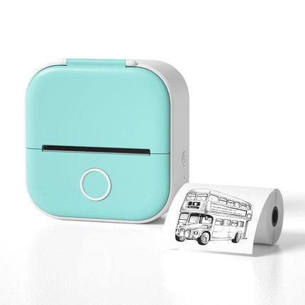 Przenośna mini drukarka Bluetooth | Drukuj zdjęcia, etykiety i notatki, gdziekolwiek jesteś | Technologia bez atramentu | Przyklejony podkład | Integracja mobilna z iOS i Androidem | Kompaktowy i ładowalny | Łatwe drukowanie ze smartfona