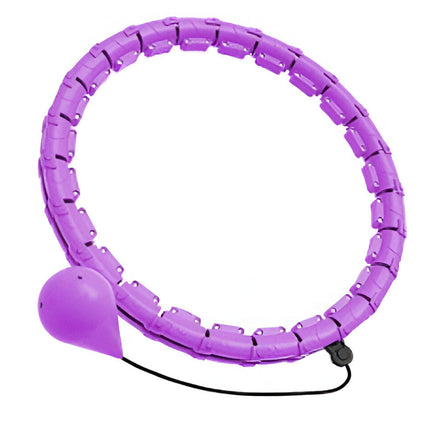 Inteligentne ważone hula hop | Koło fitness ujędrniające i spalające kalorie | Regulowana talia do 43 cali | Odłączane części | Ciche podłoże boczne | Rozwiązanie do ćwiczeń w domu | Trwały materiał ABS