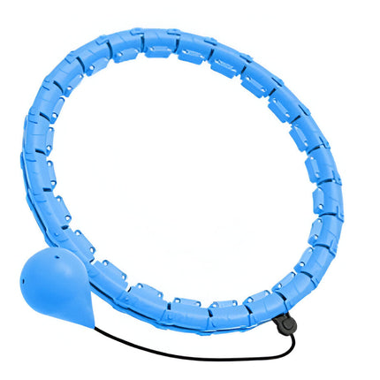 Inteligentne ważone hula hop | Koło fitness ujędrniające i spalające kalorie | Regulowana talia do 43 cali | Odłączane części | Ciche podłoże boczne | Rozwiązanie do ćwiczeń w domu | Trwały materiał ABS