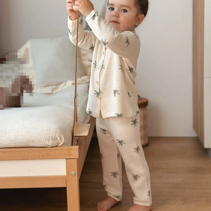 MiniModa™ | Oddychający bawełniany komplet bielizny nocnej dla dzieci | Miękki design unisex | Hipoalergiczny | Rozmiar od 1 do 5 łac