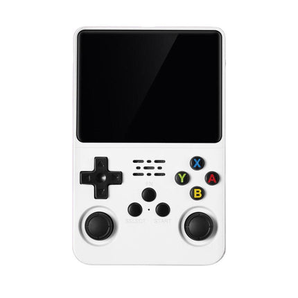 Retro konsola do gier | 20 000 klasycznych gier | Pamięć 128 GB | Podwójne joysticki | Wyświetlacz IPS HD 3,5" | Czterordzeniowy procesor RK3326 | Bateria ponad 10 godzin | Wbudowany głośnik i port audio 3,5 mm | Nostalgiczna rozrywka