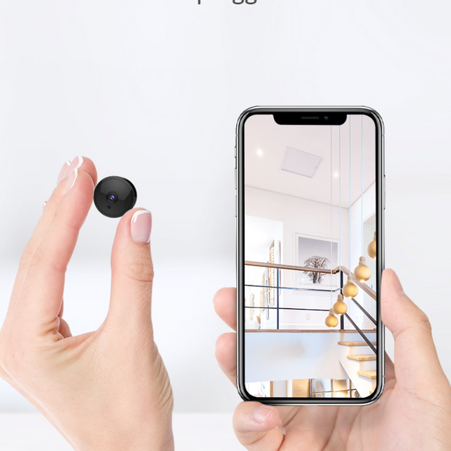 Kamera magnetyczna monitorująca Mini WiFi | 4K Ultra HD | Noktowizor | Wykrywanie ruchu | Zdalne regularne | Kąt widzenia 160° | Kontrola aplikacji na smartfonie | Następnie wgrywając | Bezpieczeństwo biura domowego