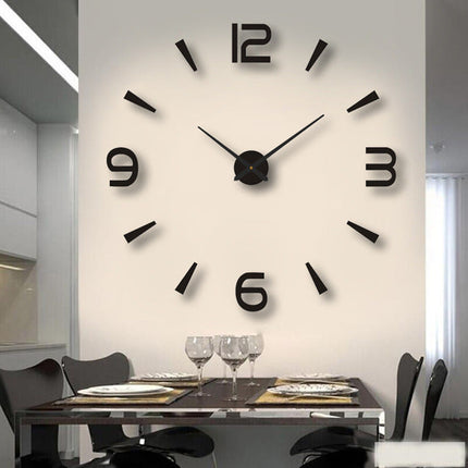 Nowoczesny cichy zegarek ścienny | Bezramowy minimalistyczny design | Wyczyść liczby | Elegancki wystrój domu | Idealny do jadalni, biura | Brak hałasu tykania