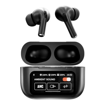 Słuchawki douszne z dotykowym dotykiem Wings z redukcją szumów | Bezprzewodowy Bluetooth 5.4 | Wbudowany Głośnik | Wodoodporność IPX4 | Dźwięk przestrzenny | Otwory na smycz | Redukcja rozmów przy uchu rozkładu | Ergonomiczna konstrukcja | Zasięg do 15 m