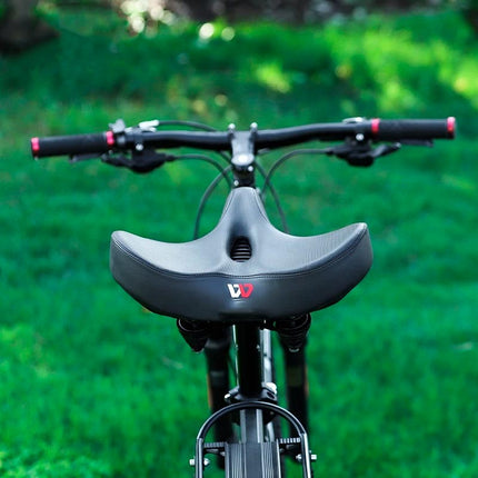 Dodatkowy komfort RideEase | Ergonomiczne siodełko rowerowe | Bardzo szeroka i oddychająca konstrukcja | Poduszka amortyzująca | Pasuje do wszystkich rowerów | Łatwa instalacja