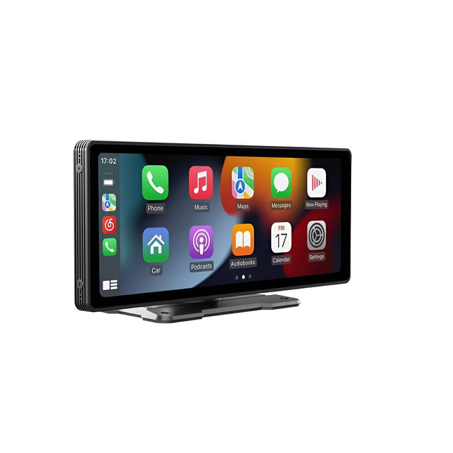 Bezprzewodowy ekran CarPlay HD o przekątnej 10,3 cala | Odłączany wyświetlacz | Bluetooth 5.0 | Wbudowany Android Auto | Kamera przednia 4K | Radio FM | Łatwa instalacja | Zawiera kamerę cofania | Rozdzielczość 1600x600