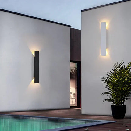 Kinkiet zewnętrzny | StormGlow odporny na warunki atmosferyczne | Wodoodporna oprawa aluminiowa | uwagi o ochronie IP65 | Nowoczesny projekt na patio, ogród i balkon | Łatwa instalacja | Opcje 2 W, 6 W, 18 W, 24 W