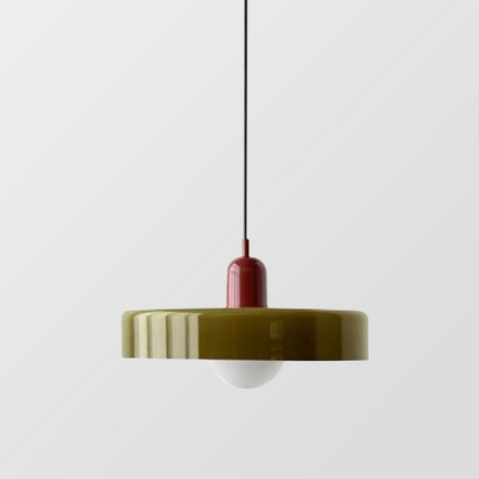Lampa wisząca Bauhaus | Żywe kolorowe szkło | Nowoczesny design | Funkcjonalny wystrój domu | Energooszczędne oświetlenie do salonu, jadalni i sypialni