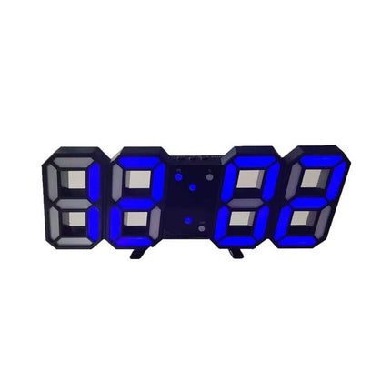 Cyfrowy zegar ścienny LED 3D | Możliwość przyciemnienia oświetlenia | Minimalistyczny design | Zasilany przez USB | Wysoka jasność | Wystrój domu
