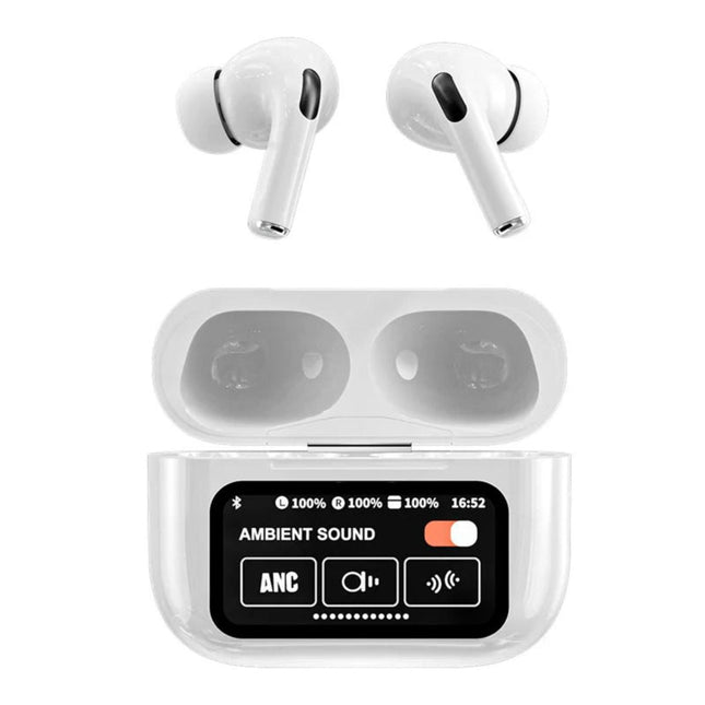 Słuchawki douszne z dotykowym dotykiem Wings z redukcją szumów | Bezprzewodowy Bluetooth 5.4 | Wbudowany Głośnik | Wodoodporność IPX4 | Dźwięk przestrzenny | Otwory na smycz | Redukcja rozmów przy uchu rozkładu | Ergonomiczna konstrukcja | Zasięg do 15 m