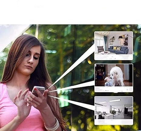 Inteligentna bezprzewodowa kamera bezpieczeństwa 1080P WiFi | Nadzór wewnętrzny i zewnętrzny | Kontrola aplikacji | Konstrukcja odporna na warunki atmosferyczne | Długi czas pracy baterii