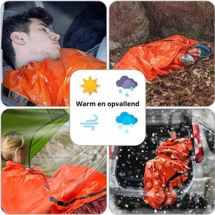 Zestaw gotowości na wypadek sytuacji awaryjnych | Dwa śpiwory termiczne | Tabletki Jodu | Radio wielopasmowe ze światłem | Podwójne filtry do wody o pojemności 1000 l | Odporna na warunki atmosferyczne podpałka