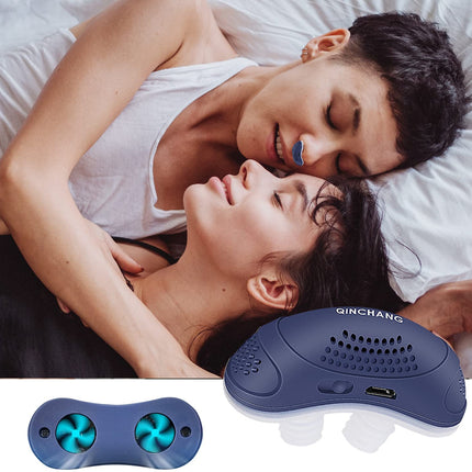 Urządzenie mikro CPAP | Zaawansowana technologia przeciw chrapaniu | Regulowane poziome komfort | Akumulator USB | Cicha i dyskretna praca | Wbudowany oczyszczacz powietrza | Kompaktowa i przyjazna dla konstrukcji użytkownika | Niebieski/biały