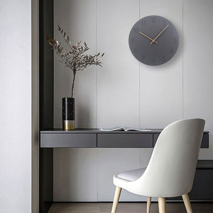 Nowoczesny minimalistyczny zegar ścienny | Elegancki, cichy zegarek do domu | Stylowy skandynawski design