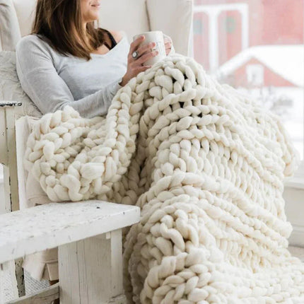 LuxeWool | DIY Chunky XL 1000g włoskiej wełnianej | Miękka tekstura dla przytulnych koców i poduszek | Idealny do działań dziewiarskich | Dodaj ciepło i styl do użytkowania w domu