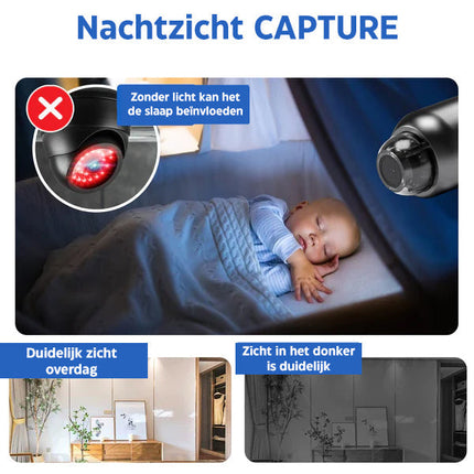 Minieye | Bezprzewodowa kamera do opieki nad dziećmi 1080p HD | Noktowizor | Wykrywanie ruchu | Obiektyw szerokokątny 160° | Długi czas pracy baterii | Dyskretny design | Zdalny dostęp | Obsługa kart SD 128 GB