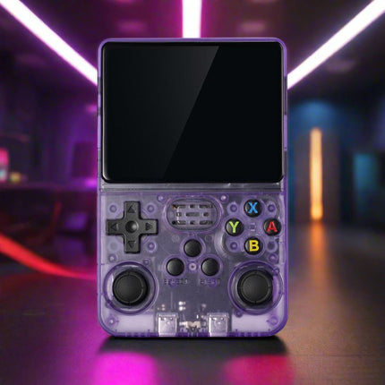 Retro konsola do gier | 20 000 klasycznych gier | Pamięć 128 GB | Podwójne joysticki | Wyświetlacz IPS HD 3,5" | Czterordzeniowy procesor RK3326 | Bateria ponad 10 godzin | Wbudowany głośnik i port audio 3,5 mm | Nostalgiczna rozrywka