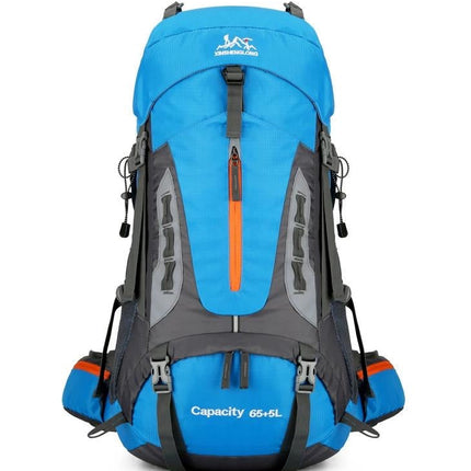 Wytrzymały pakiet wyprawowy PeakPioneer 60L | Osłona przeciwdeszczowa i ergonomiczne wsparcie | Wiele przegródek | Niezbędne w podróżach i przygodach