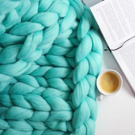 LuxeWool | DIY Chunky XL 1000g włoskiej wełnianej | Miękka tekstura dla przytulnych koców i poduszek | Idealny do działań dziewiarskich | Dodaj ciepło i styl do użytkowania w domu