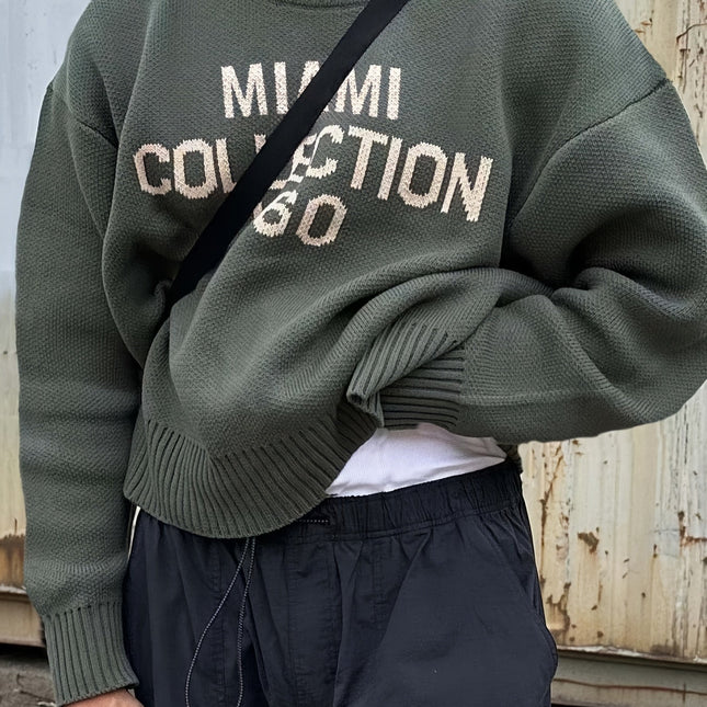 Luźny sweter z dzianiny | Męski sweter oversize | Wygodne i oddychające | Wysokiej jakości tkanina | Swobodny i nowoczesny styl | Wszechstronne zszywki do garderoby | Dostępnych jest wiele kolorów