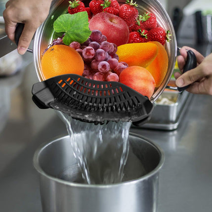 Silikonowy filtr siatkowy | Odporna na instalację grzewczą | Pasuje do wszystkich garnków, patelni i misek | Kompaktowe i dystrybucyjne | Trwałe urządzenia kuchenne | Można myć w zmywarkach | Innowacyjne rozwiązanie do napinania