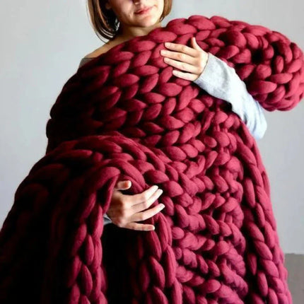 LuxeWool | DIY Chunky XL 1000g włoskiej wełnianej | Miękka tekstura dla przytulnych koców i poduszek | Idealny do działań dziewiarskich | Dodaj ciepło i styl do użytkowania w domu
