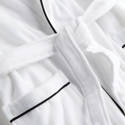 Bawełniana szata unisex z krótkim rękawem | Lekka dwuwarstwowa gaza | Oddychający i miękki | Można prać w praktyce | Idealny do wypoczynku i relaksu | Rozmiary M-XL | Idealny prezent na specjalne okazje