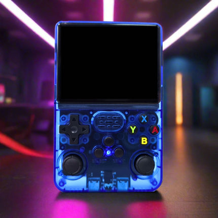 Retro konsola do gier | 20 000 klasycznych gier | Pamięć 128 GB | Podwójne joysticki | Wyświetlacz IPS HD 3,5" | Czterordzeniowy procesor RK3326 | Bateria ponad 10 godzin | Wbudowany głośnik i port audio 3,5 mm | Nostalgiczna rozrywka